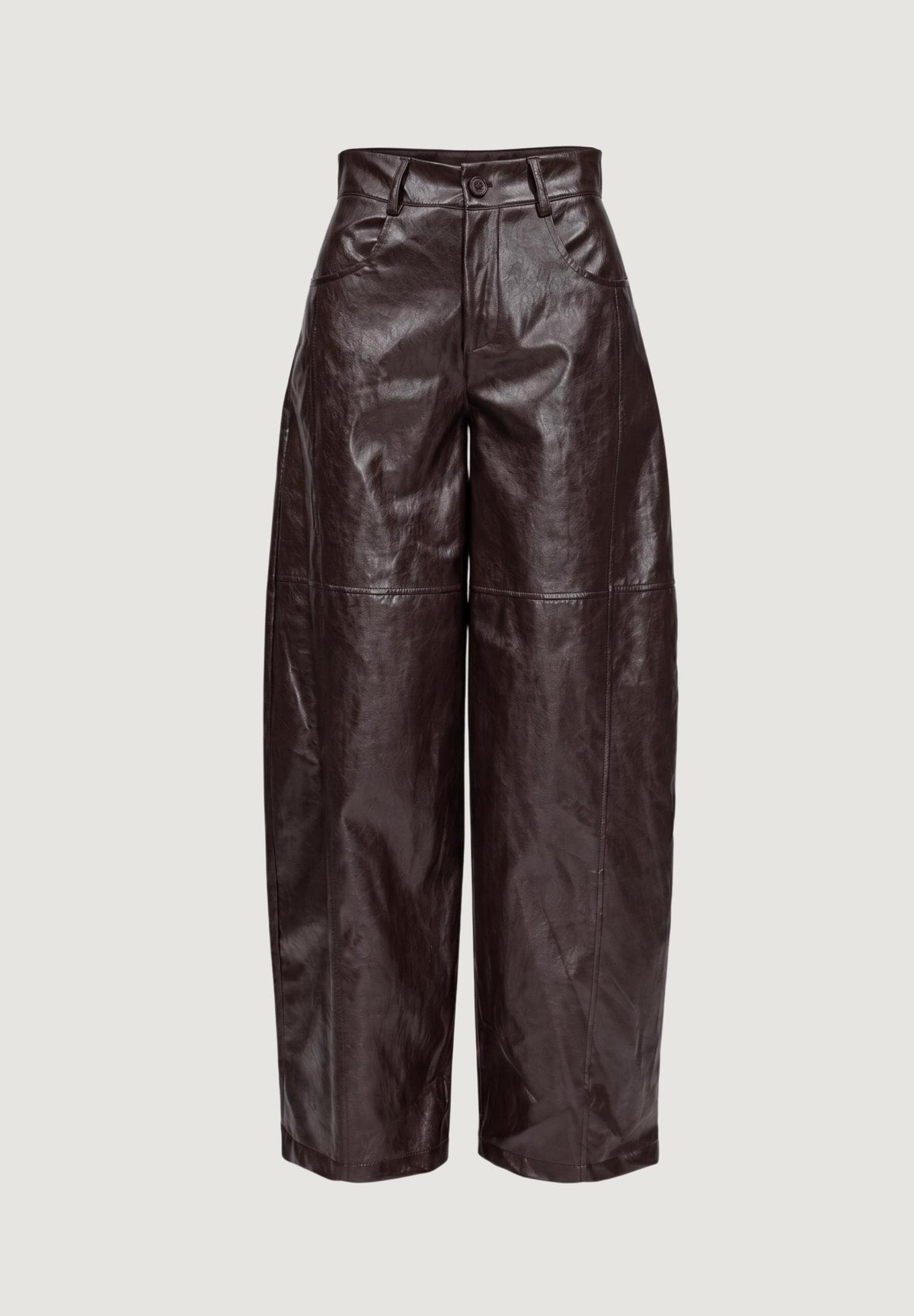 Pantaloni a palazzo I am LOREDANA FAUX LEATHER BARREL