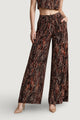 High waist trousers I am Pantaloni Viscosa Stampa floreale Geometrica