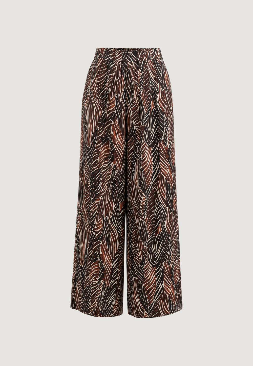 High waist trousers I am Pantaloni Viscosa Stampa floreale Geometrica