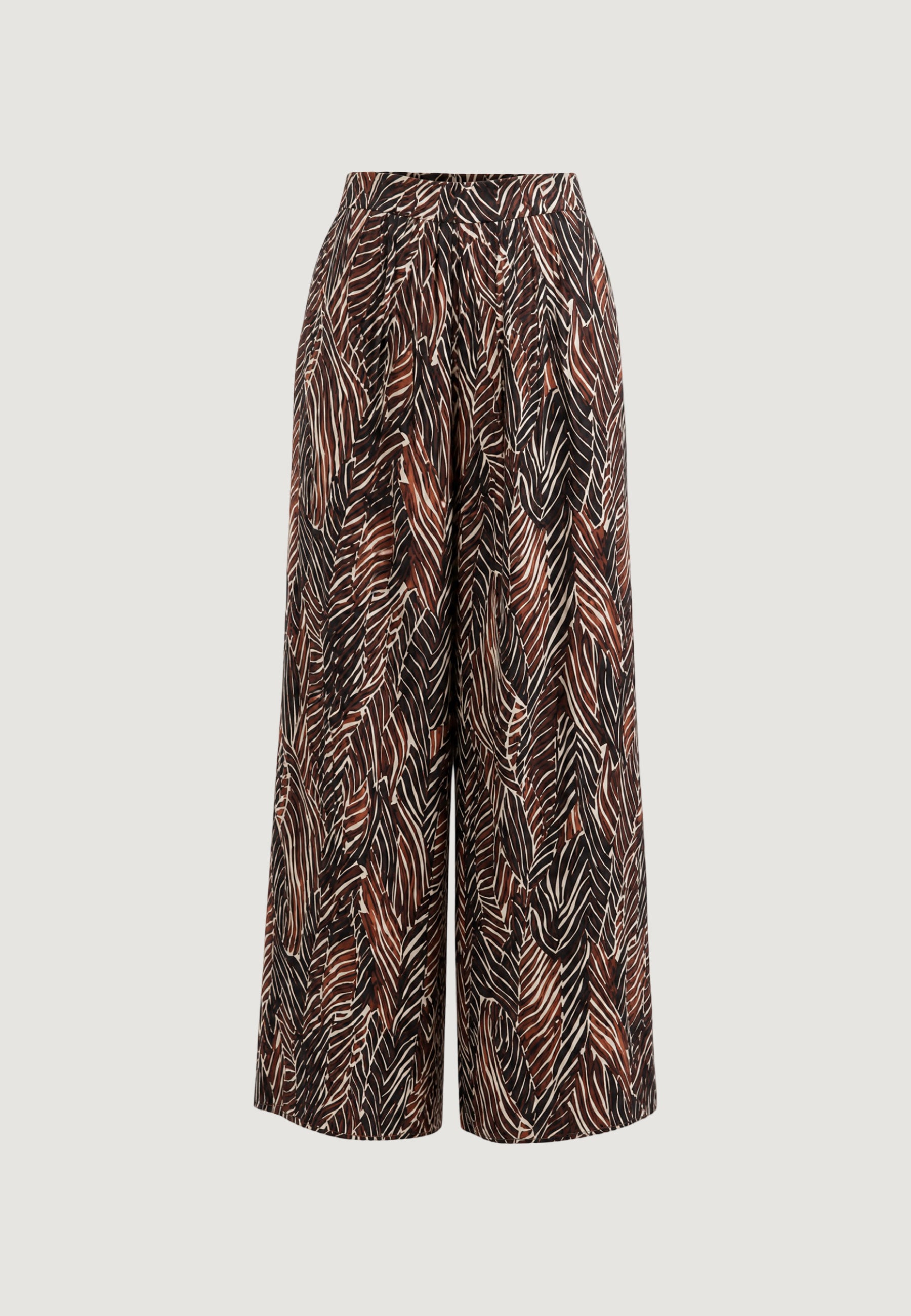 High waist trousers I am Pantaloni Viscosa Stampa floreale Geometrica