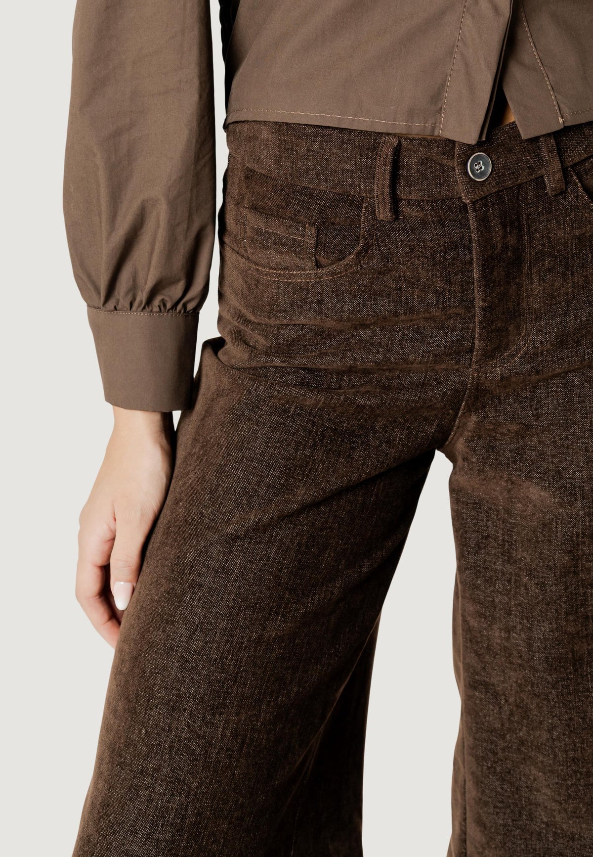 Pantaloni a palazzo I am SARA FAUX SUEDE PANT