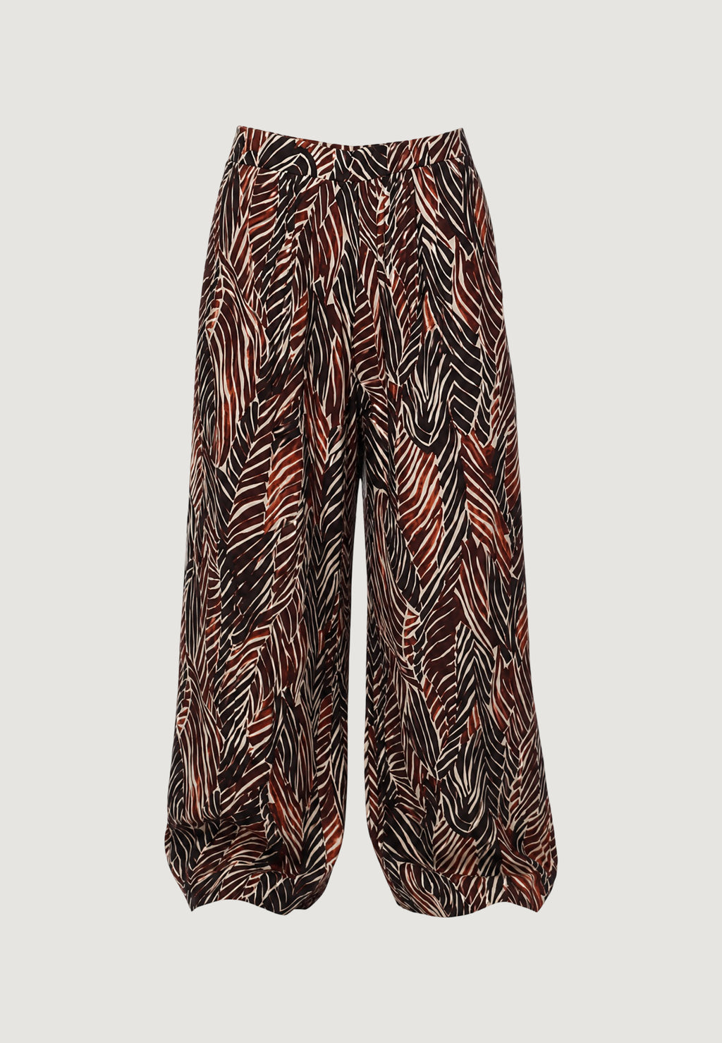 Pantaloni a palazzo I am Pantaloni Viscosa Stampa floreale Geometrica