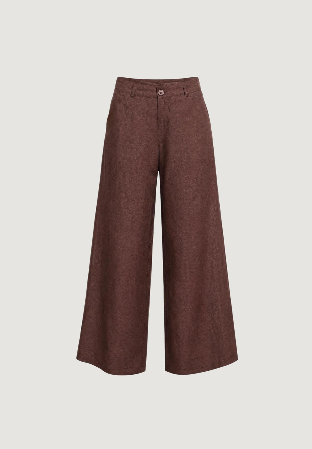 Pantaloni a palazzo I am Pantaloni Lino Gamba Ampia
