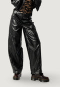 Pantaloni a palazzo I am LOREDANA FAUX LEATHER BARREL