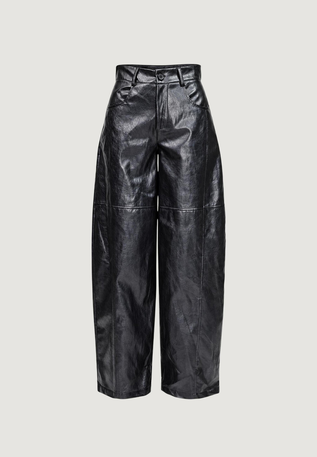 Pantaloni a palazzo I am LOREDANA FAUX LEATHER BARREL