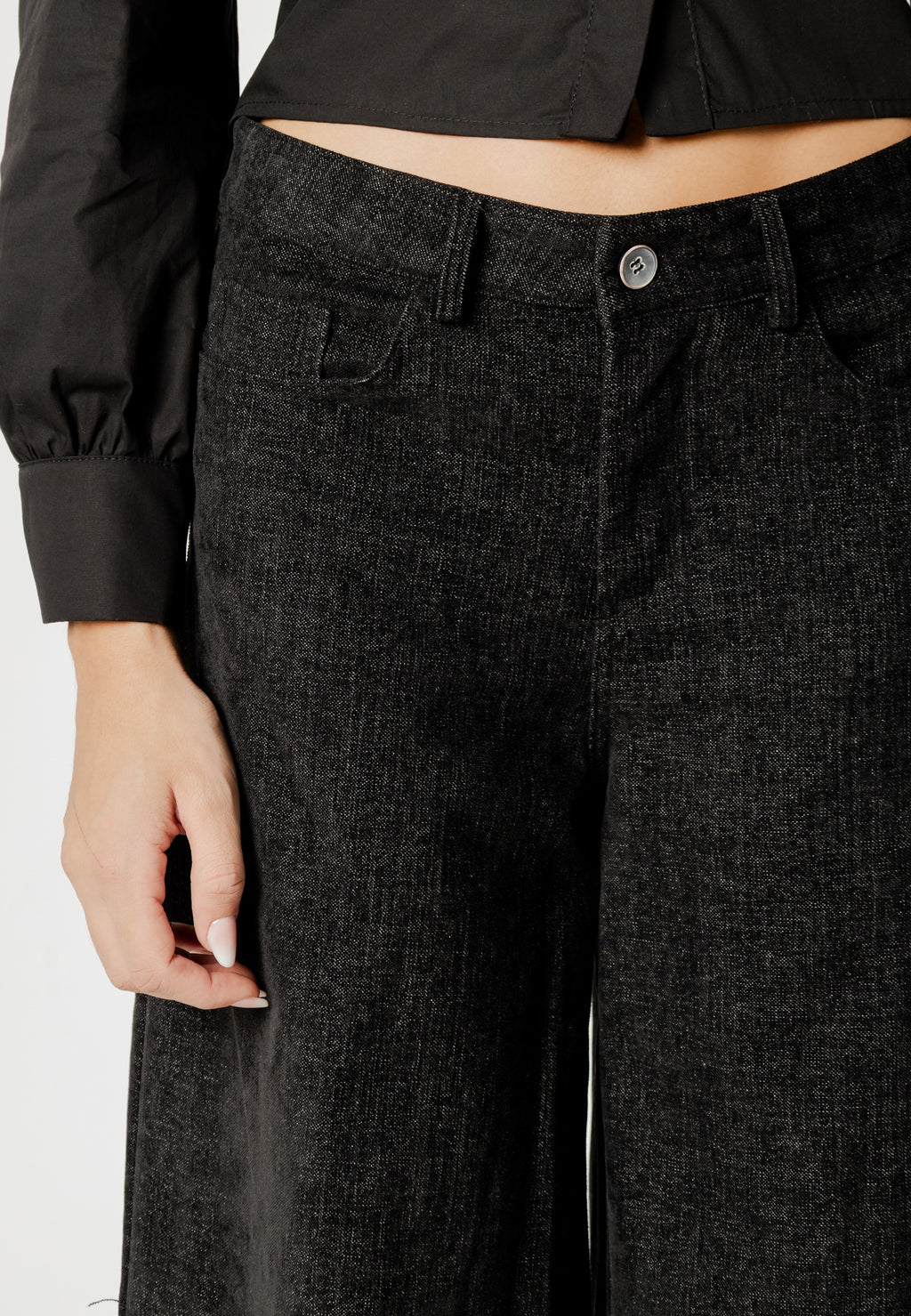 Pantaloni a palazzo I am SARA FAUX SUEDE PANT