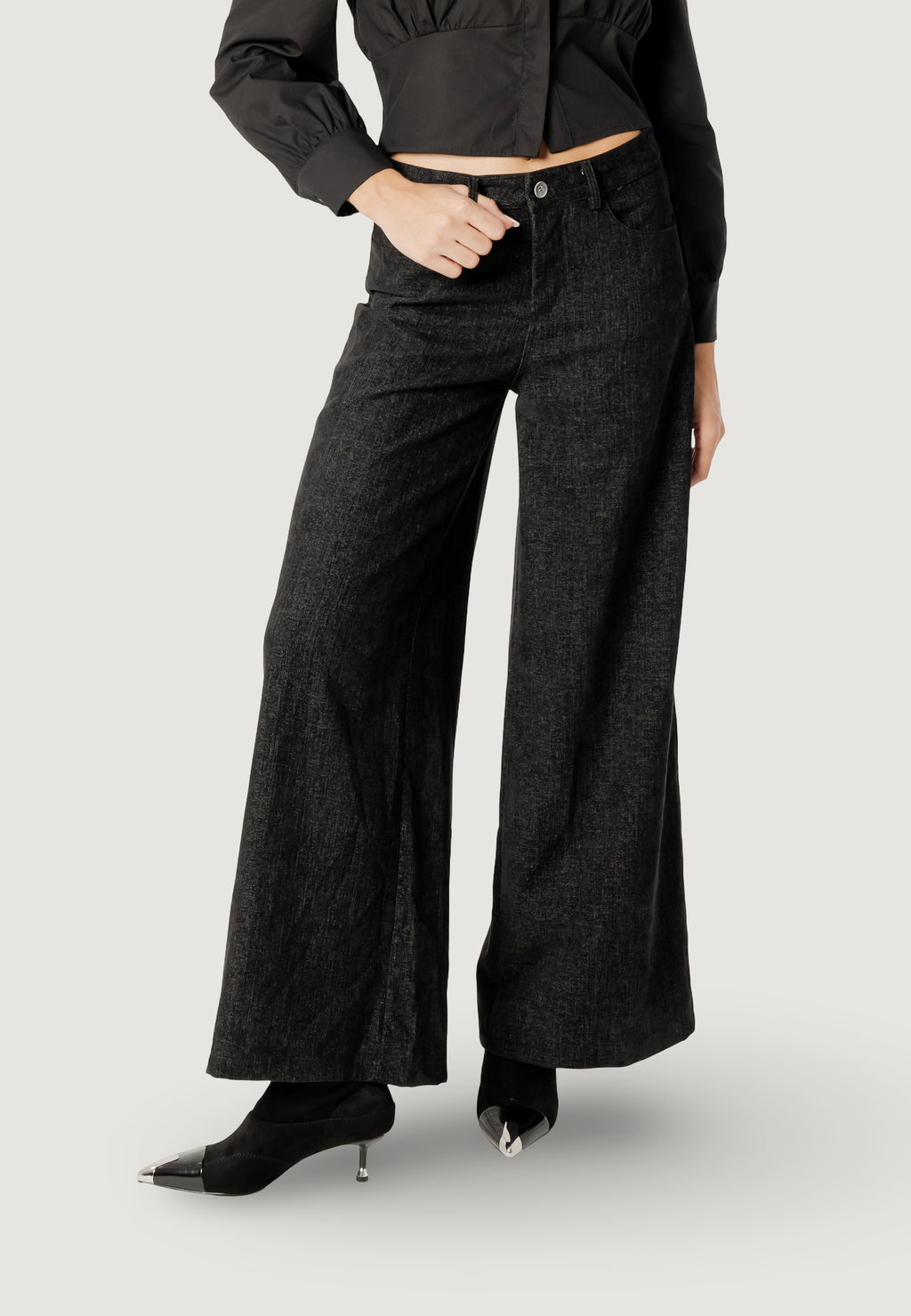 Pantaloni a palazzo I am SARA FAUX SUEDE PANT