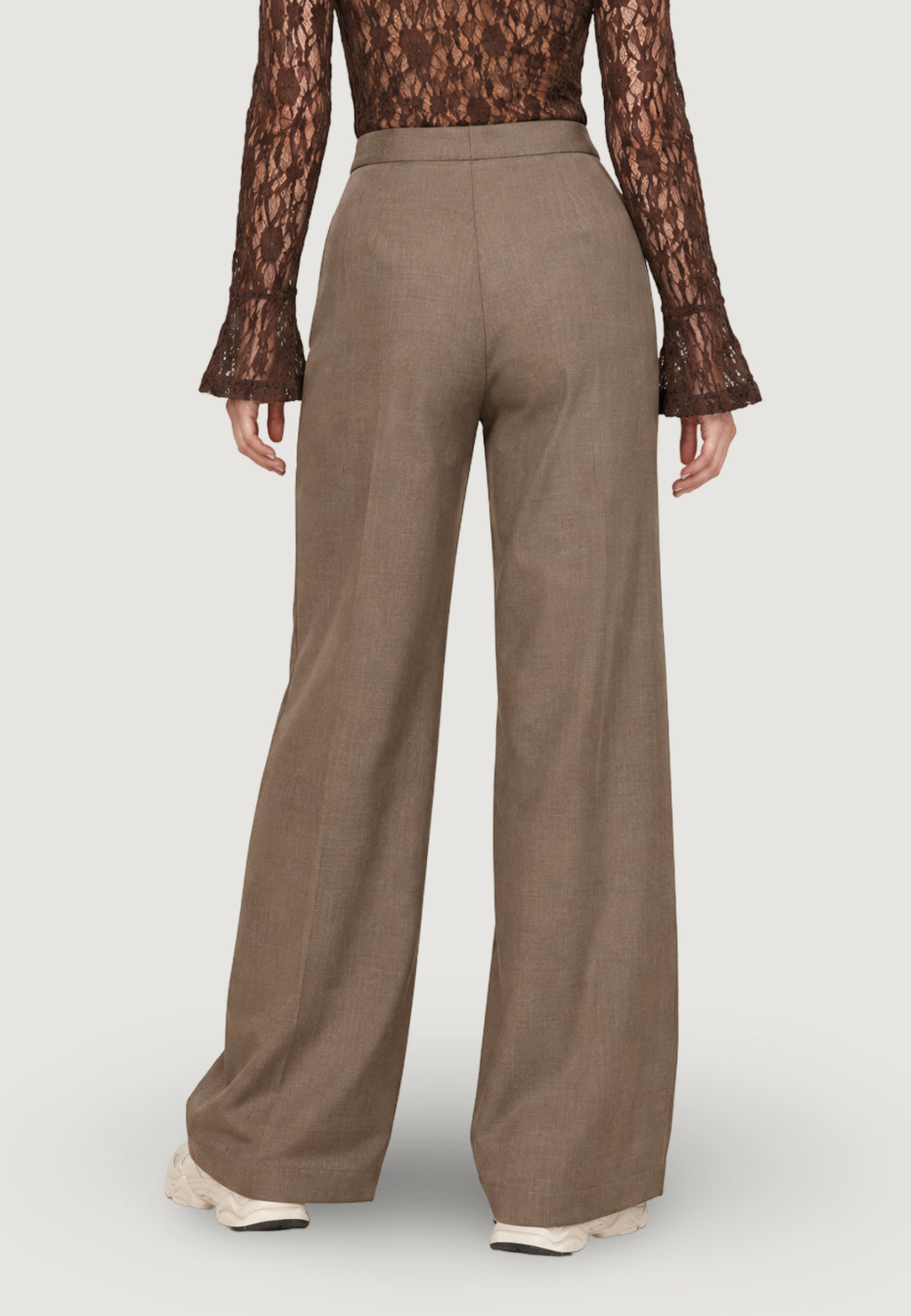 Pantaloni a palazzo I am DIAMANTE PLEATED PANT