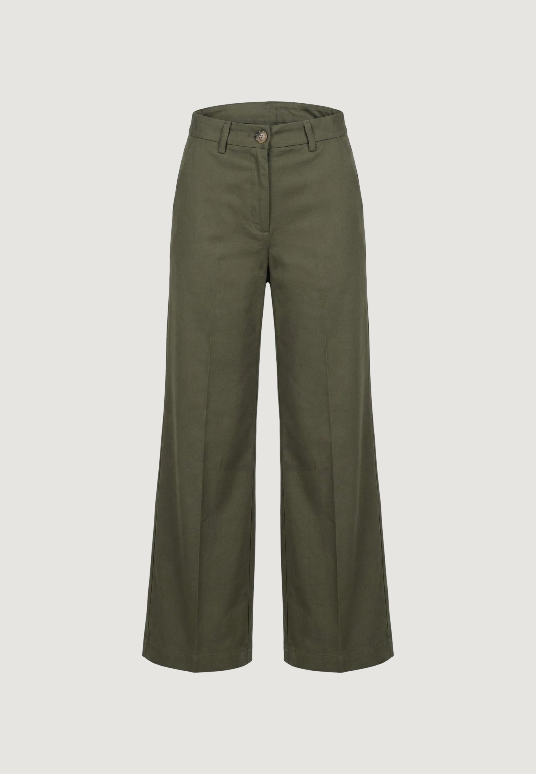 Pantaloni a palazzo I am Pantaloni Cotone Vita Alta