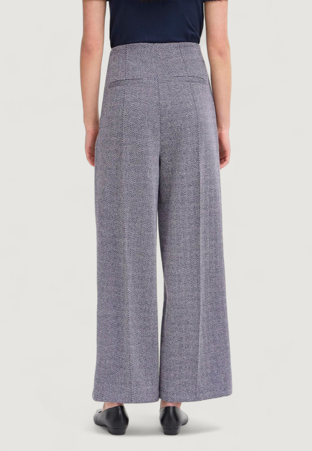 High waist trousers ICHI IHKATE JACQUARD