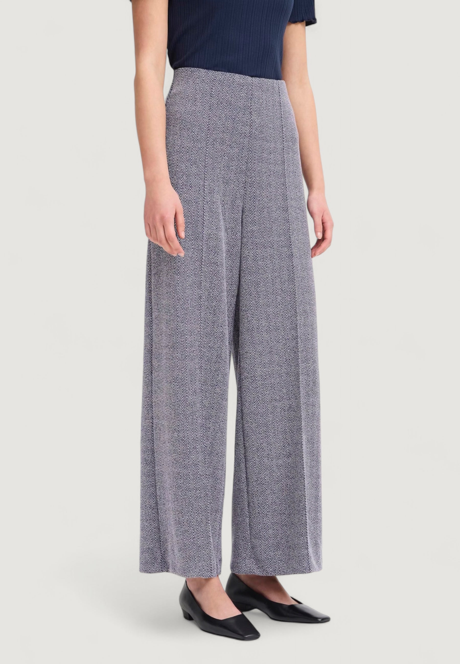 High waist trousers ICHI IHKATE JACQUARD