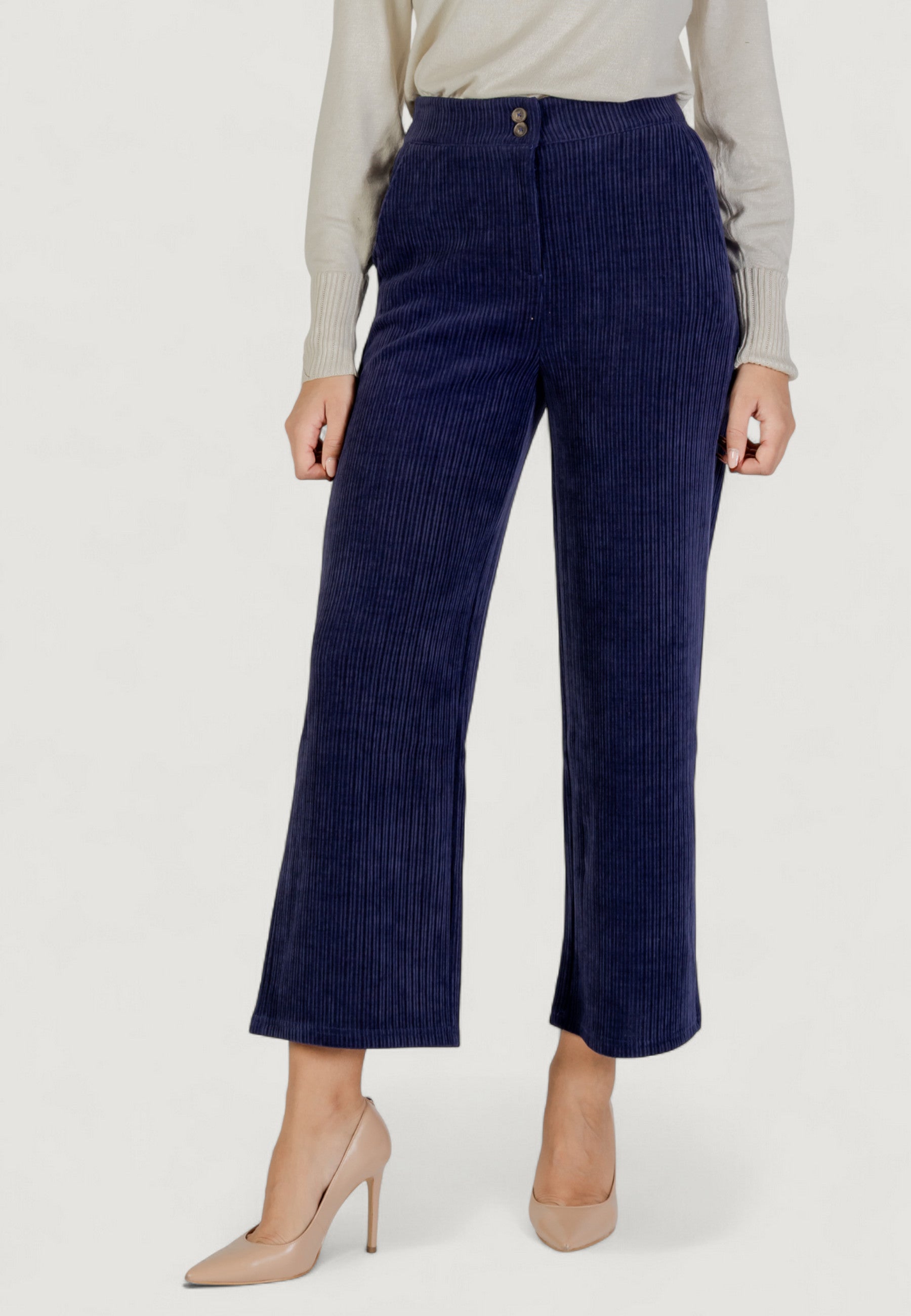 High waist trousers ICHI IHKATE CORDUROY PA2