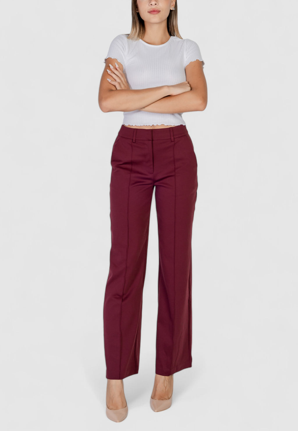 High waist trousers ICHI IHKATE SUS OFFICE WID