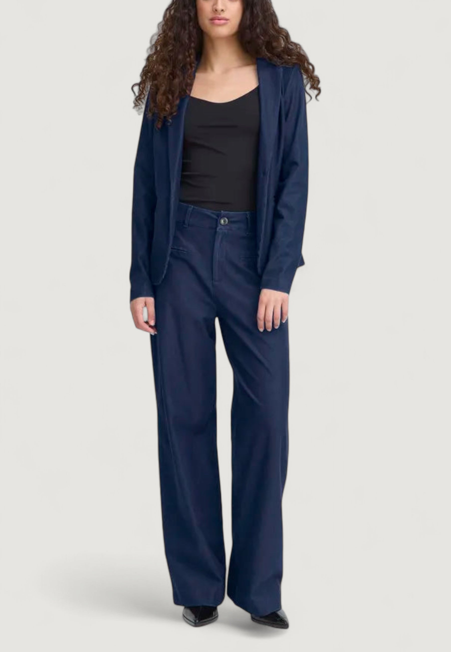 High waist trousers ICHI IHKATE DENIM PA