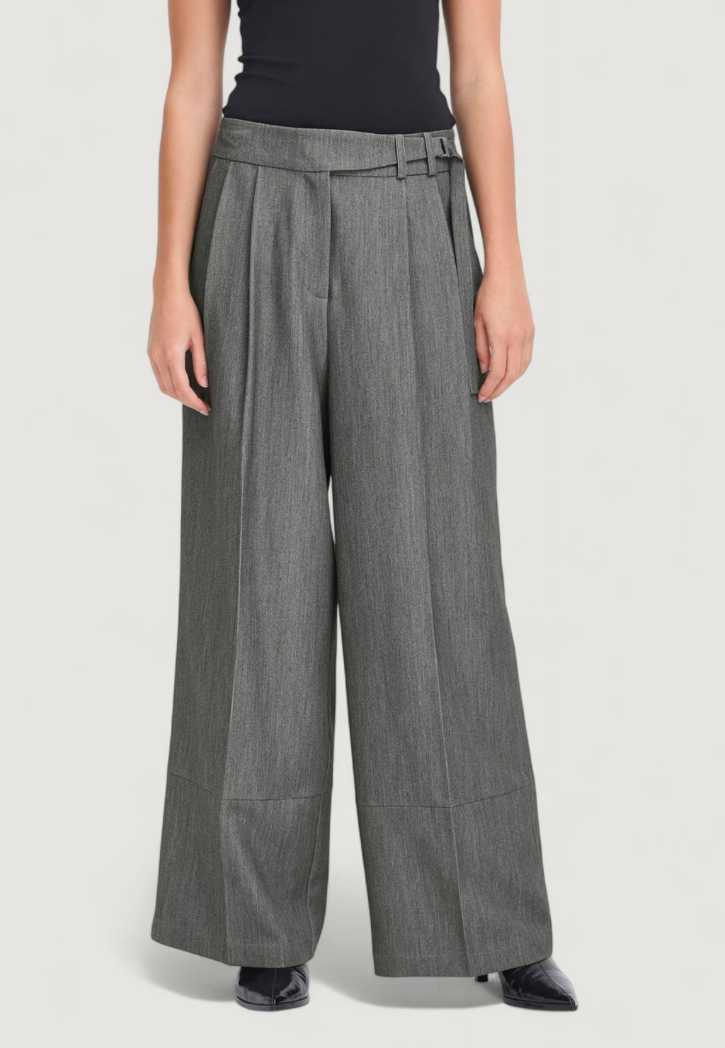 High waist trousers ICHI IHFILANO PA2