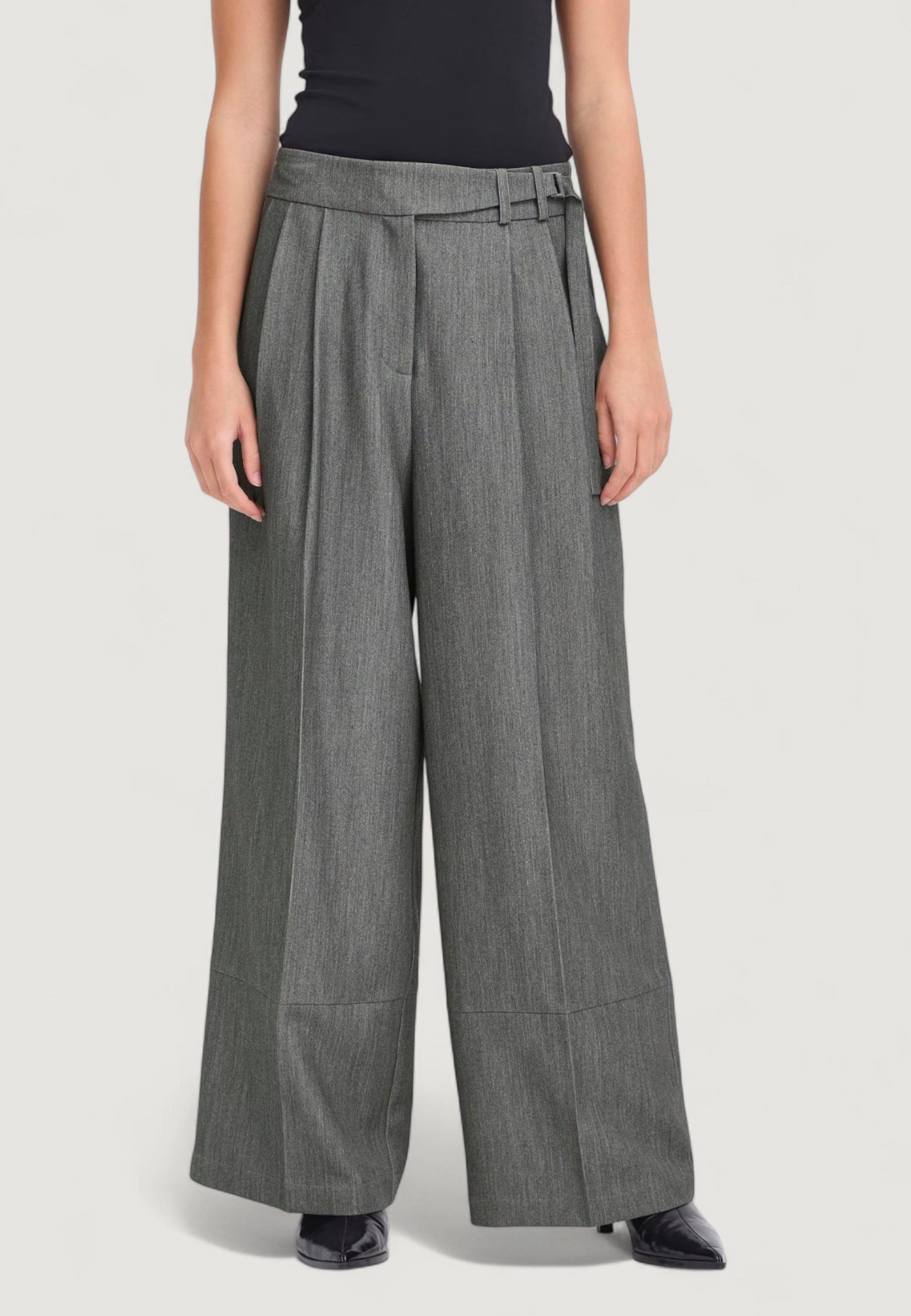 High waist trousers ICHI IHFILANO PA2