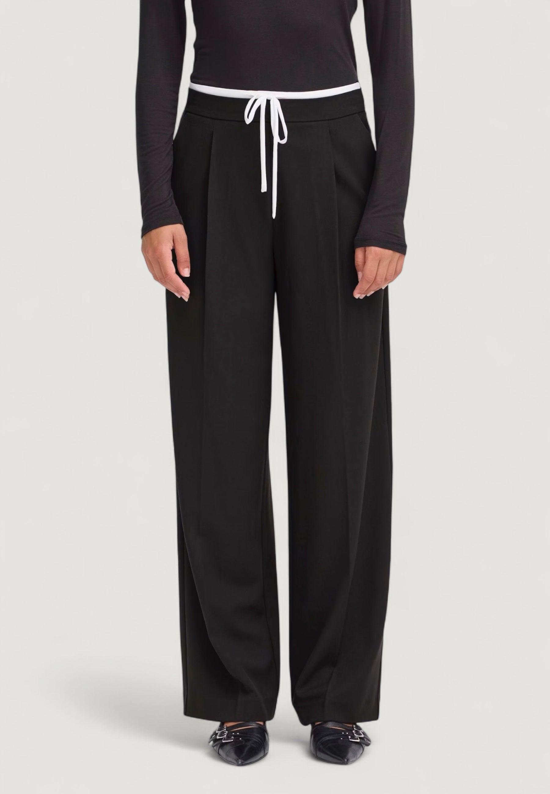 High waist trousers ICHI IHKYRRA PA