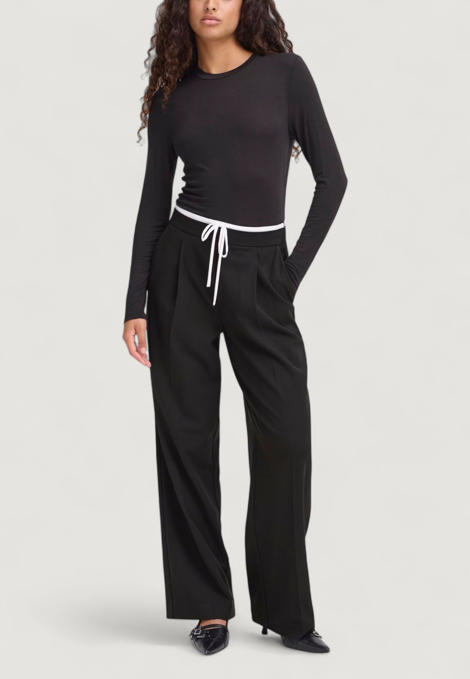 High waist trousers ICHI IHKYRRA PA