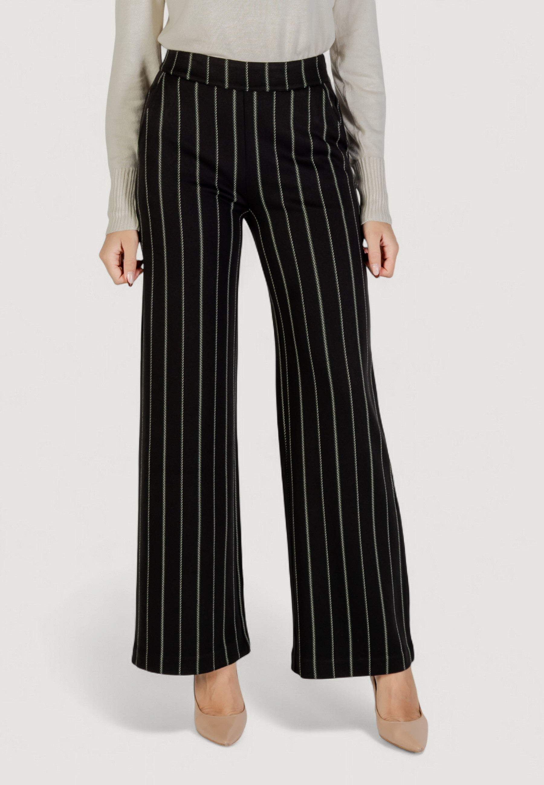 High waist trousers ICHI IHRUTI WIDE PA18