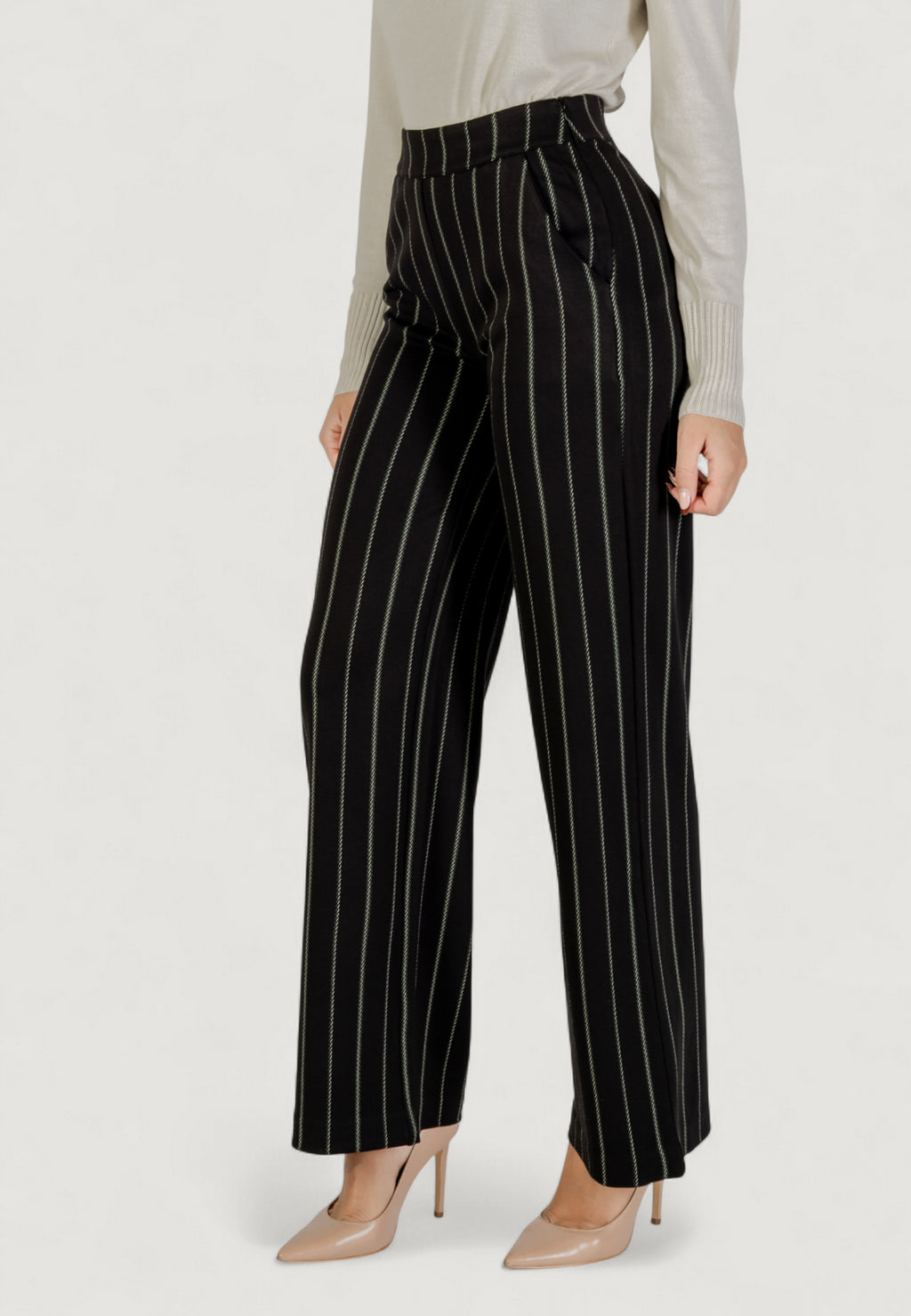 High waist trousers ICHI IHRUTI WIDE PA18