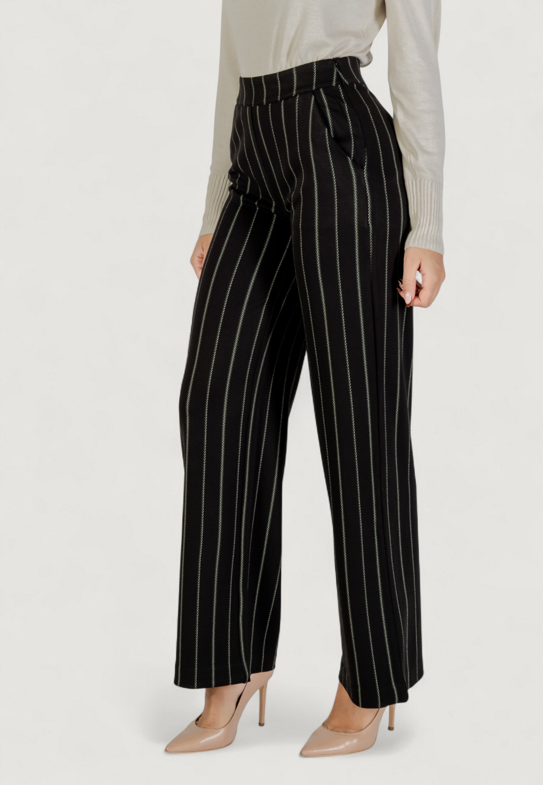 High waist trousers ICHI IHRUTI WIDE PA18