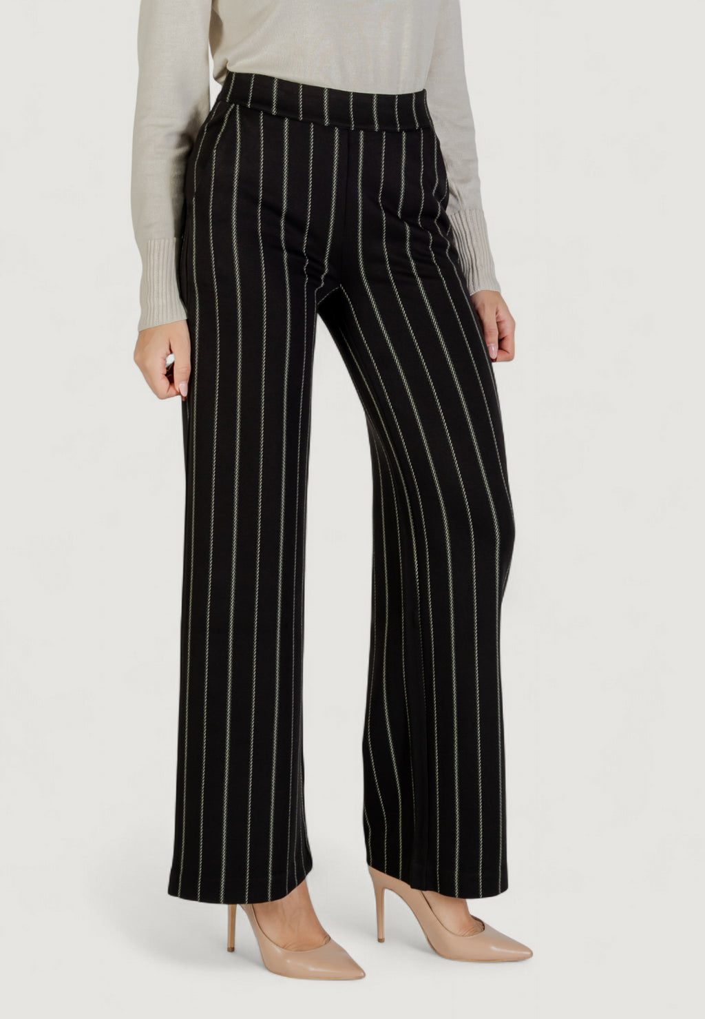 High waist trousers ICHI IHRUTI WIDE PA18