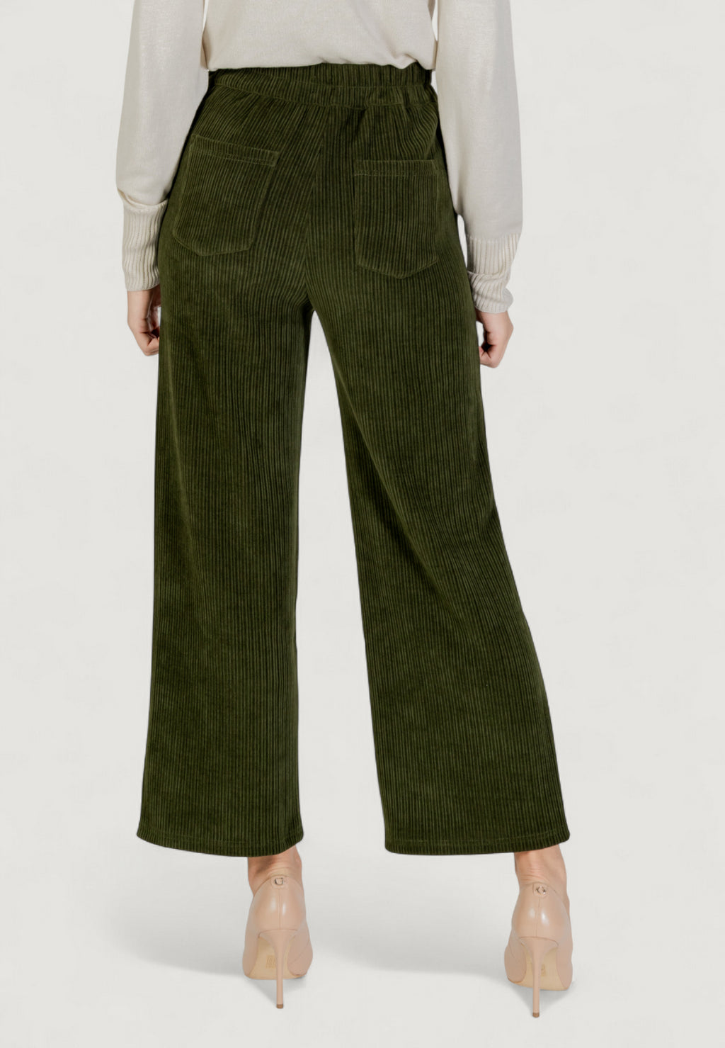 High waist trousers ICHI IHKATE CORDUROY PA2