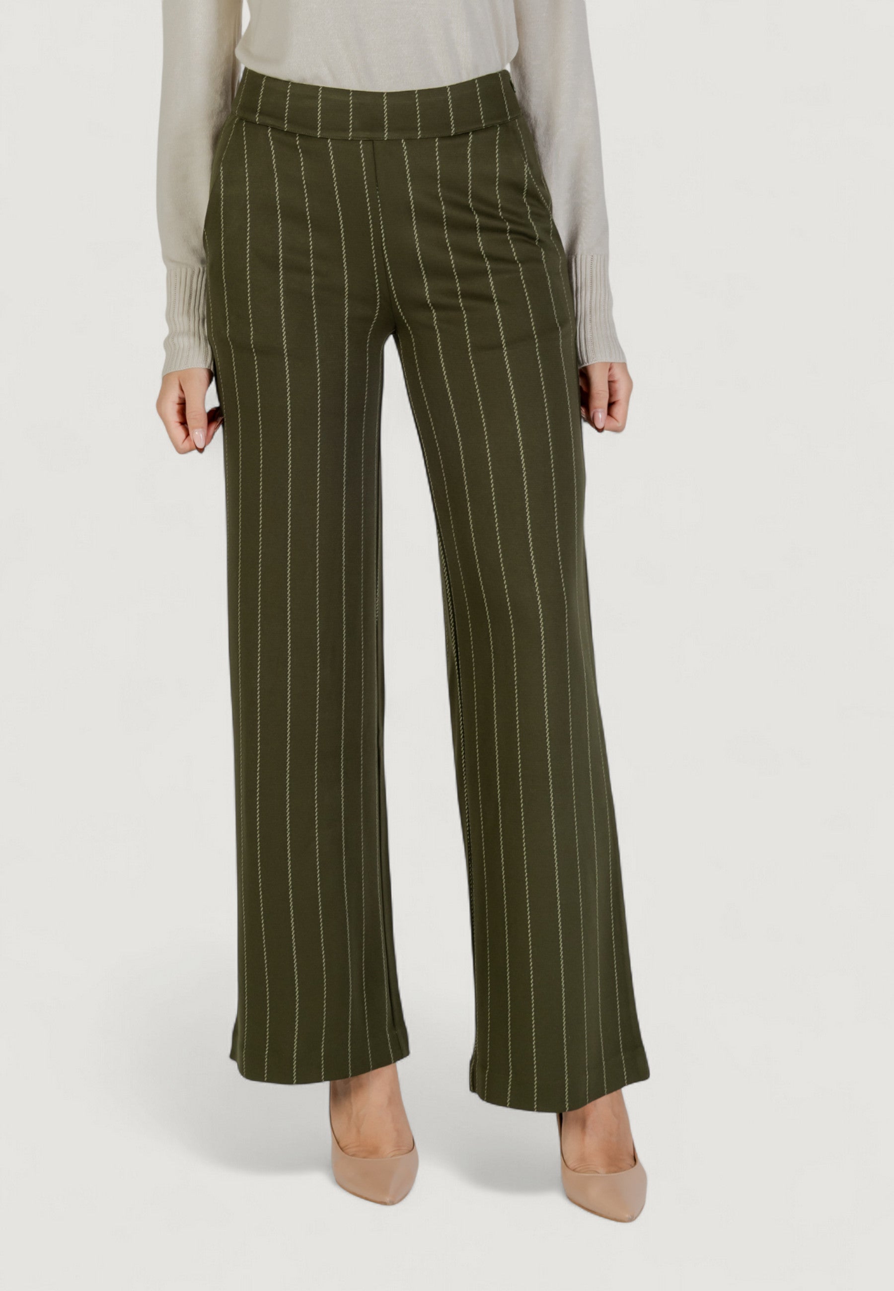 High waist trousers ICHI IHRUTI WIDE PA18