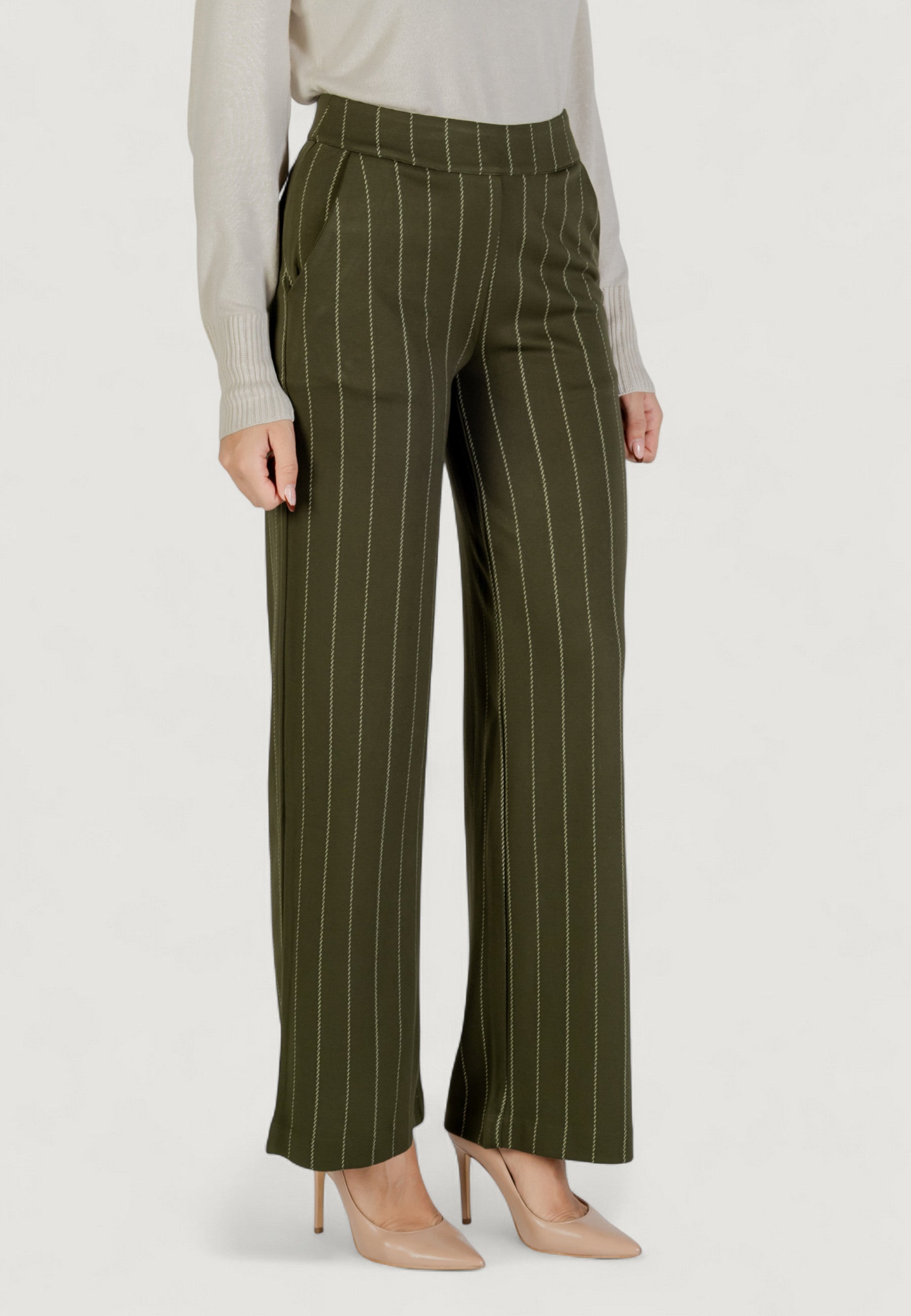 High waist trousers ICHI IHRUTI WIDE PA18