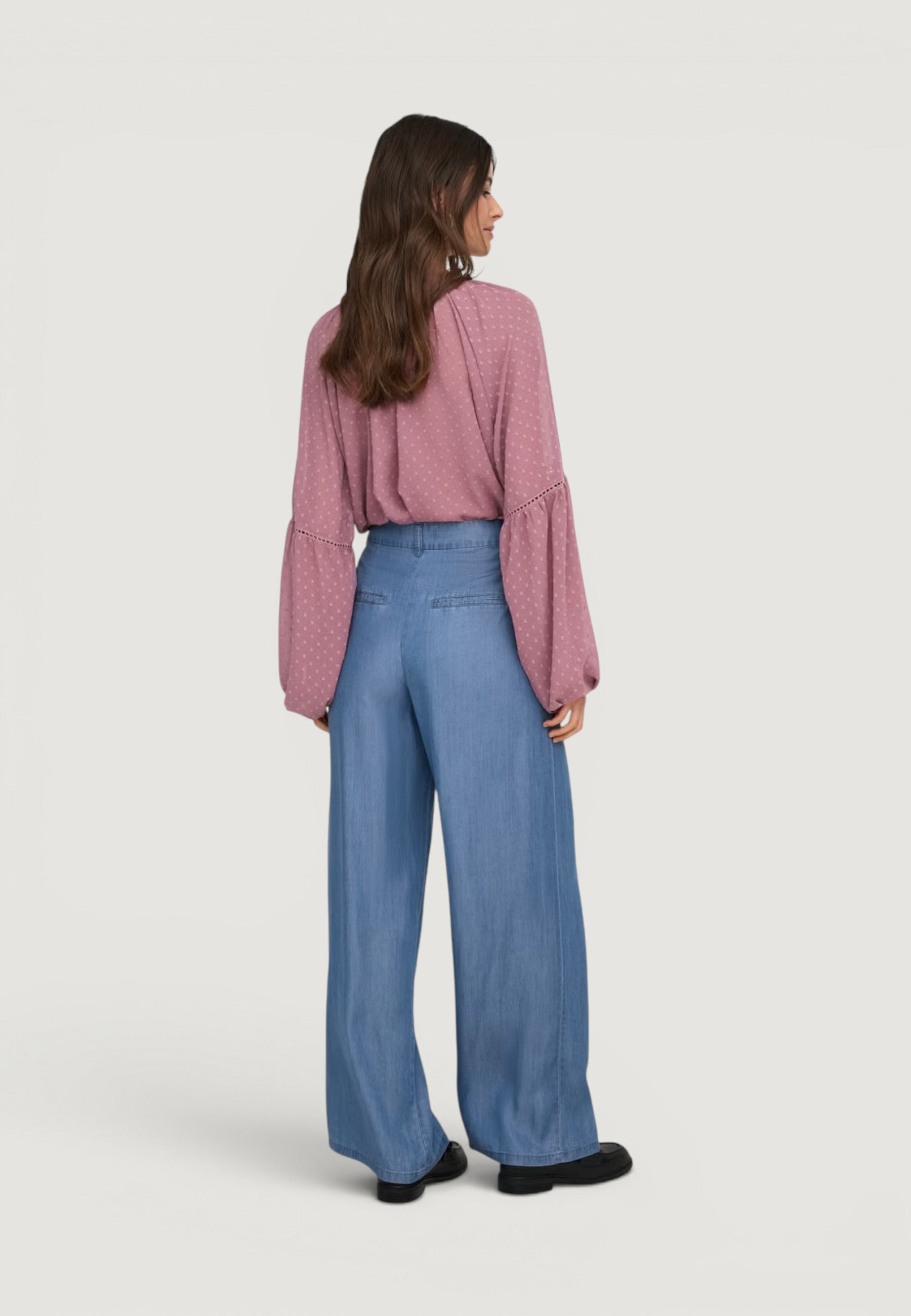 Pantaloni a palazzo Jacqueline de Yong JDYJASPER HW WIDE PANT WVN NOOS
