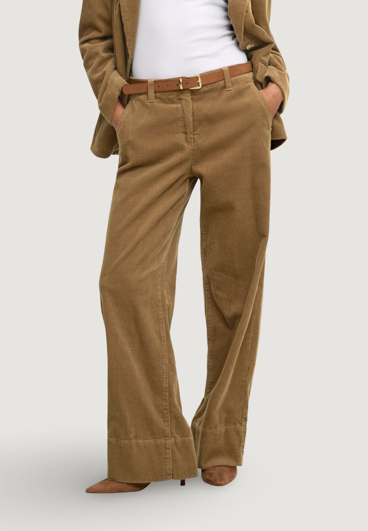 High waist trousers Jacqueline de Yong JDYSHIRAZ MW HEM WIDE PANT PNT