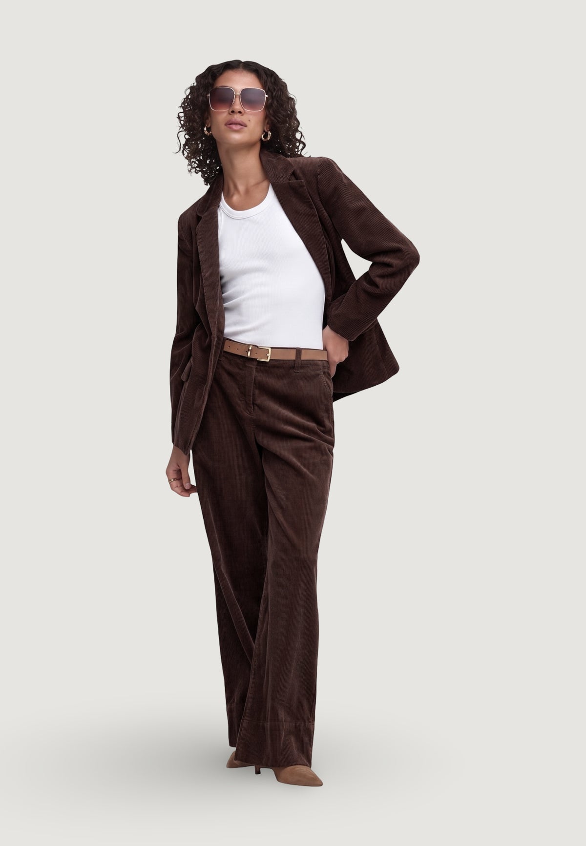Pantaloni a palazzo Jacqueline de Yong JDYSHIRAZ MW HEM WIDE PANT PNT