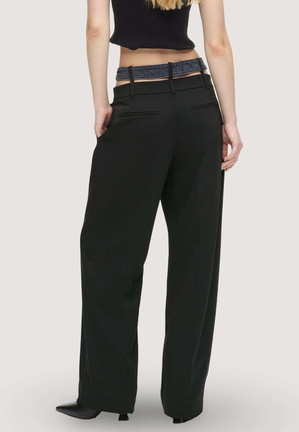 High waist trousers Karl Lagerfeld Jeans KLJ Mixed Material Pant