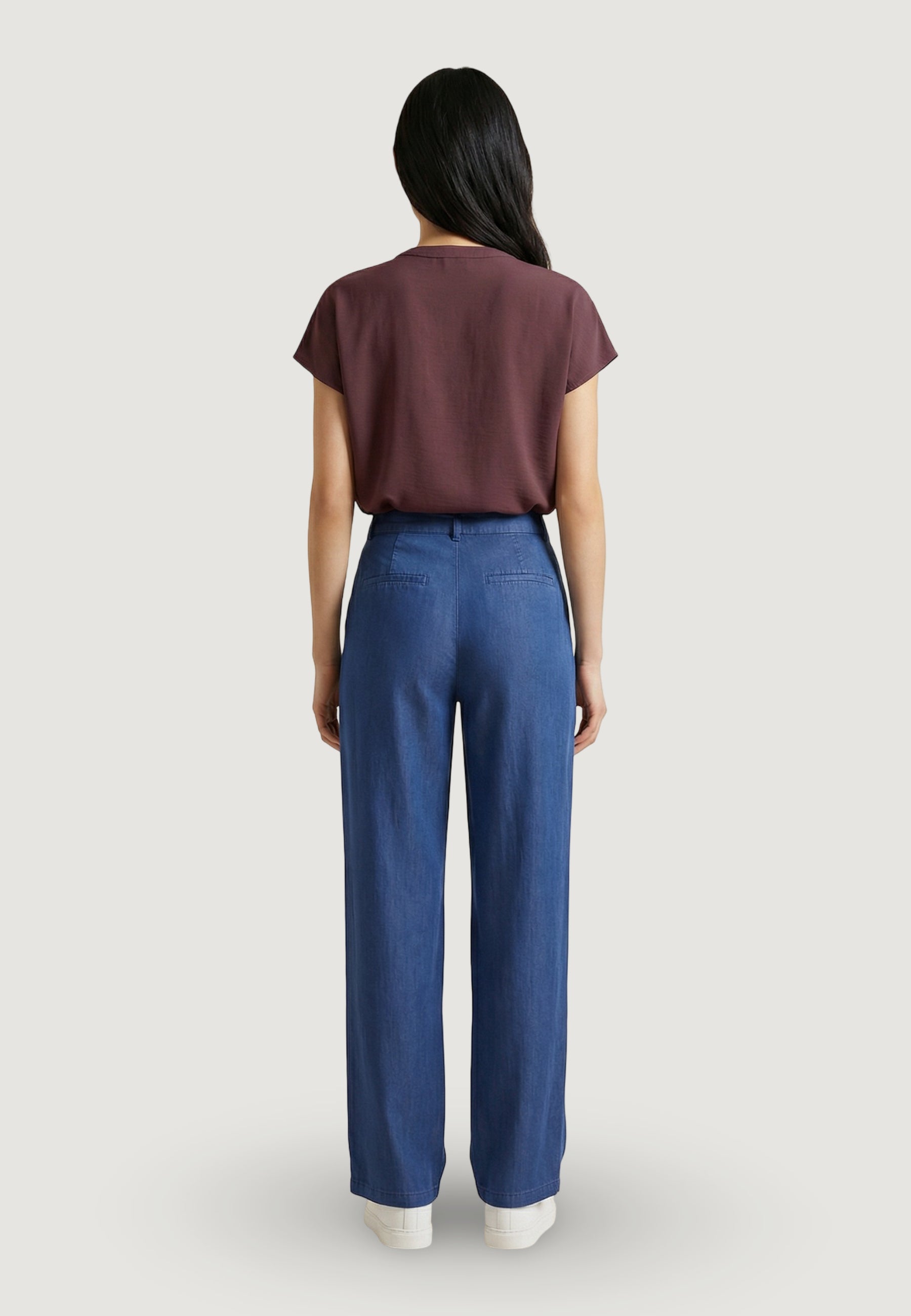 High waist trousers Only Onlcharis Life Mw Straight Pants Wvn Cc