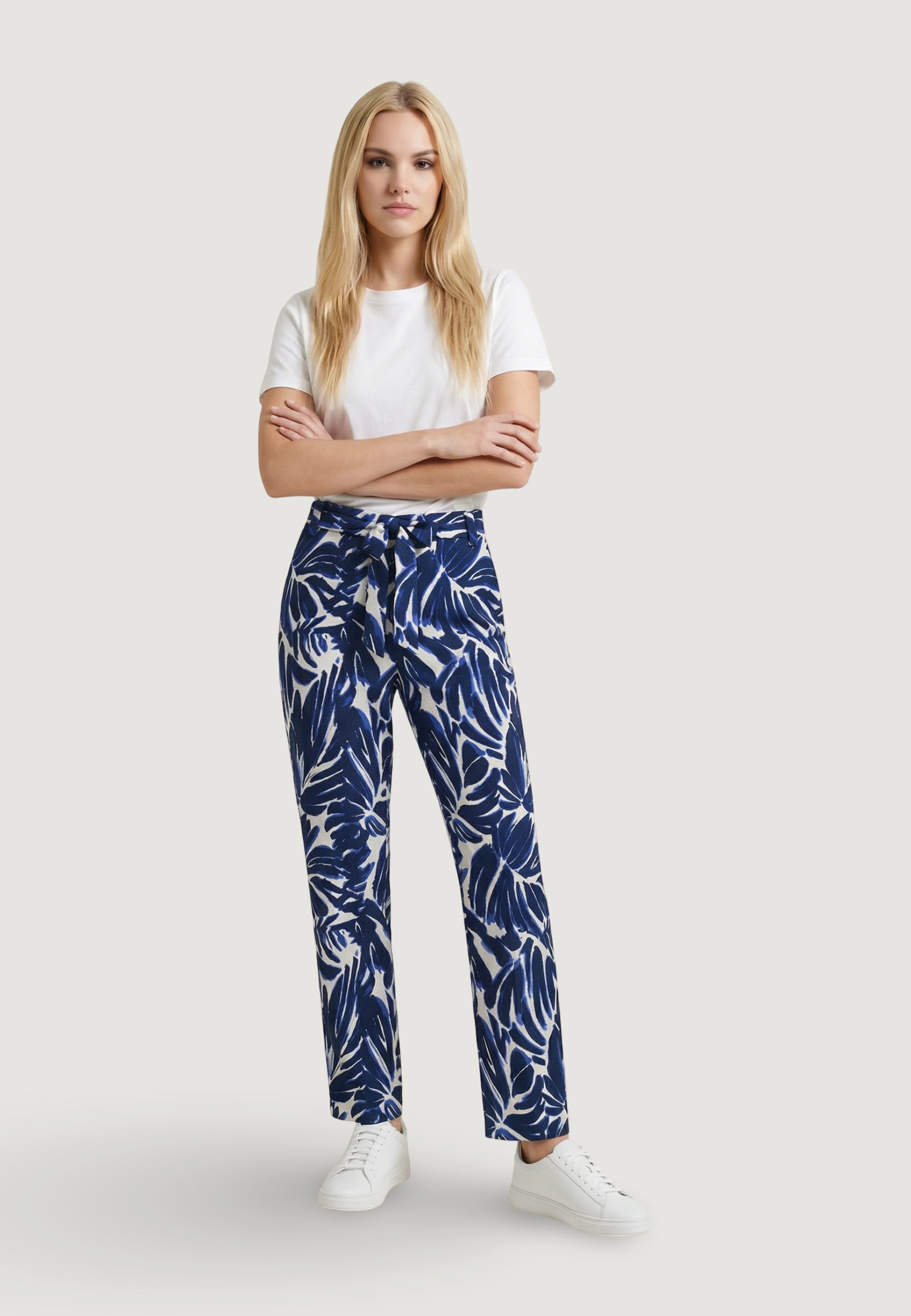 Pantaloni a palazzo Only ONLNOVA LIFE VIS PALAZZO PANT WVN