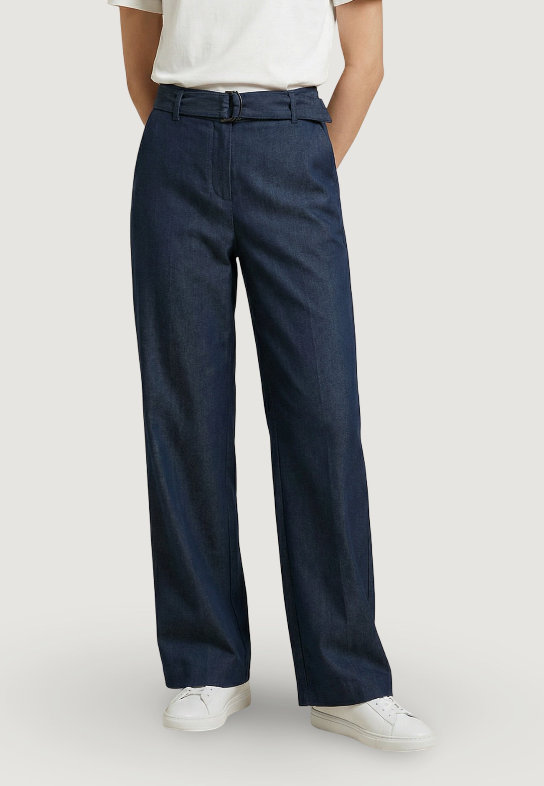 High waist trousers Only Onlsigne Life Hw Wide Belt Cc Pnt