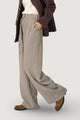 Pantaloni a palazzo Only ONLMIRIA HW CHECK BELT WIDE PANT CC TLR