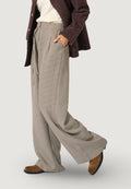 Pantaloni a palazzo Only ONLMIRIA HW CHECK BELT WIDE PANT CC TLR