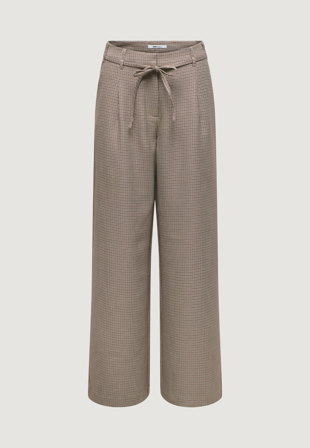Pantaloni a palazzo Only ONLMIRIA HW CHECK BELT WIDE PANT CC TLR