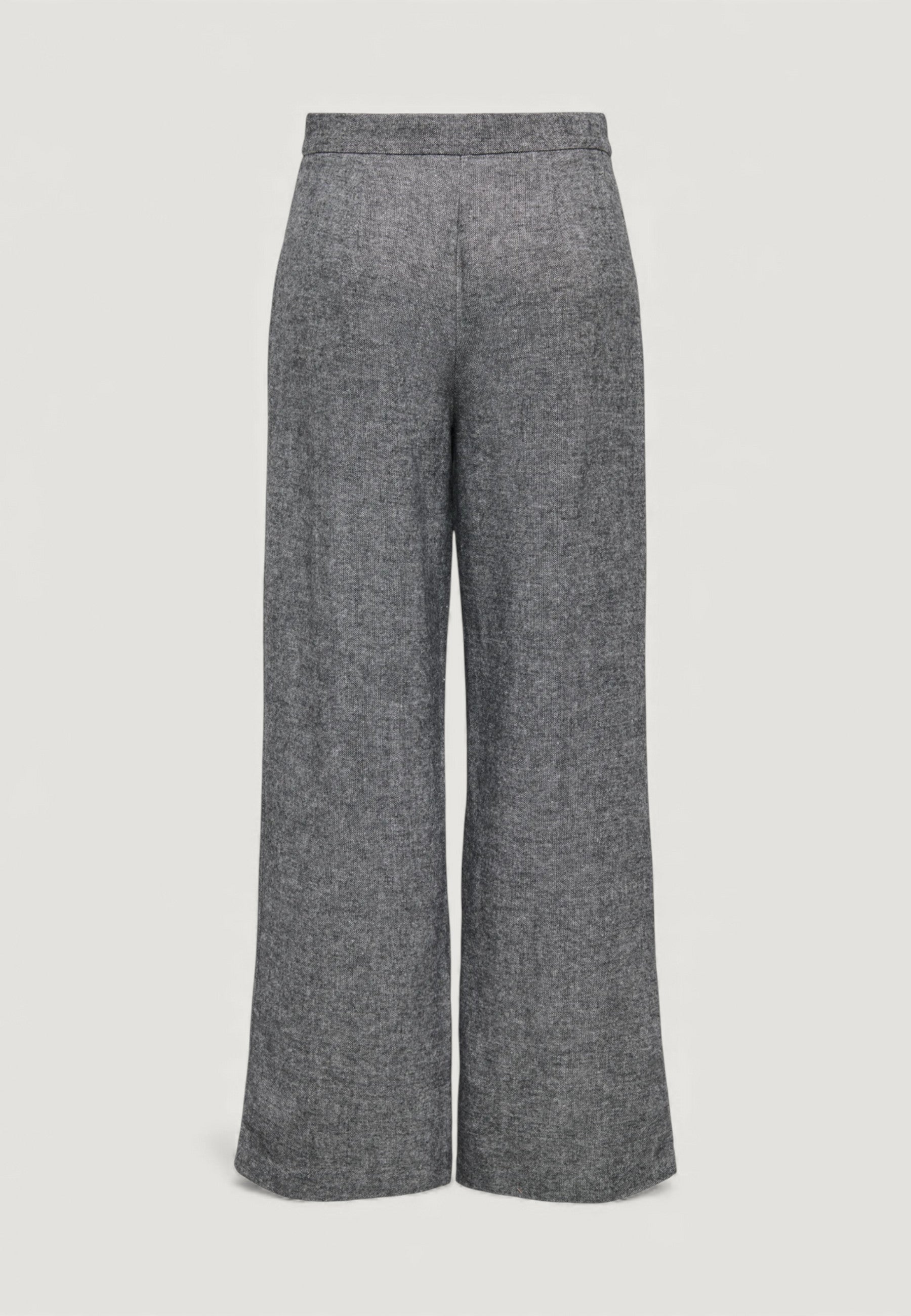 Pantaloni a palazzo Only Onlbekka Life Hw Wide Wool Look Pant Tlr