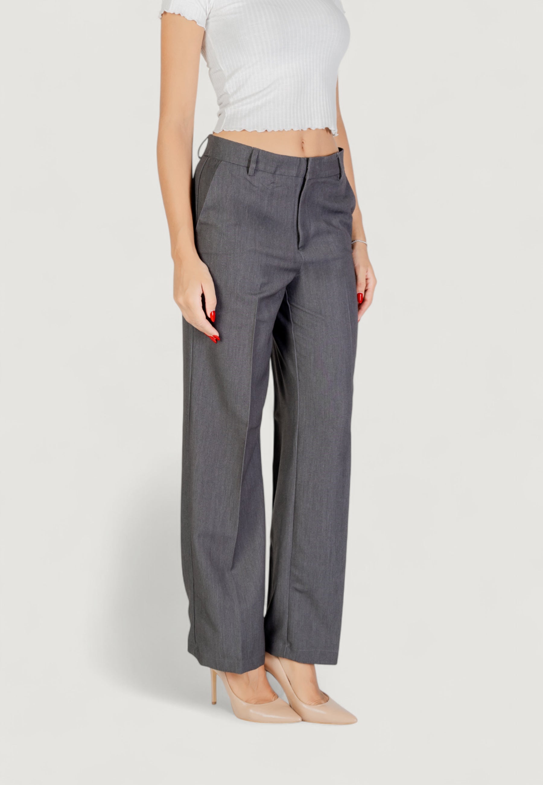 Pantaloni a palazzo Only ONLHATTIE-LANA HW W MEL PANT TLR
