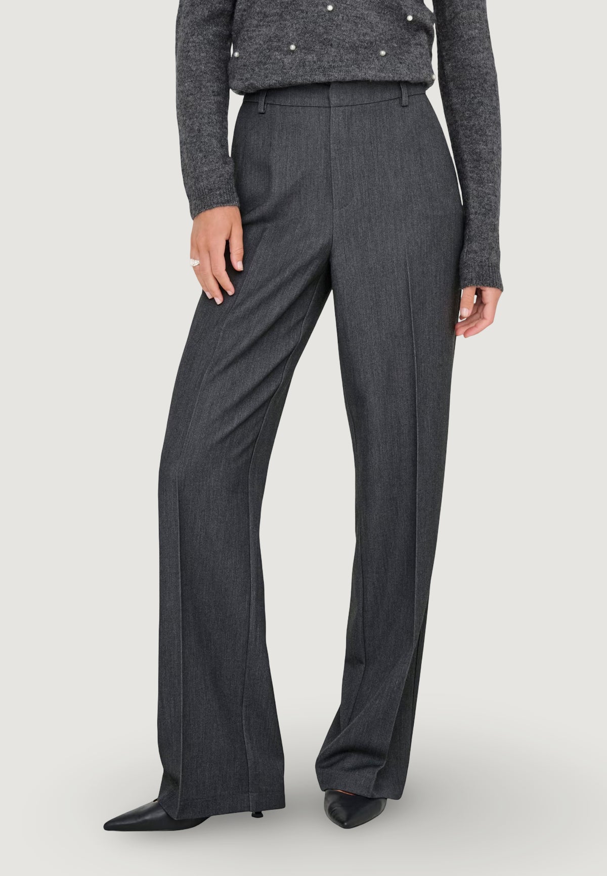 Pantaloni a palazzo Only ONLHATTIE-LANA HW W MEL PANT TLR