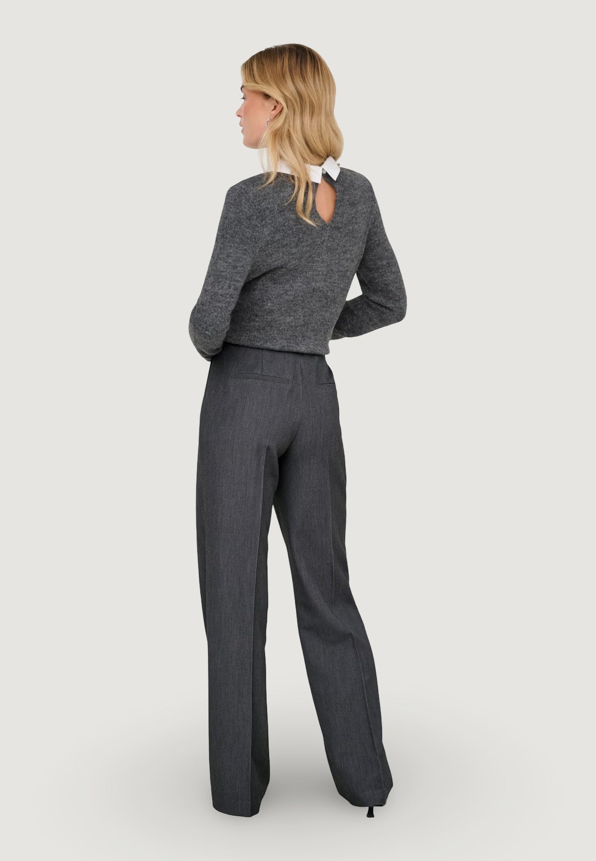 Pantaloni a palazzo Only ONLHATTIE-LANA HW W MEL PANT TLR