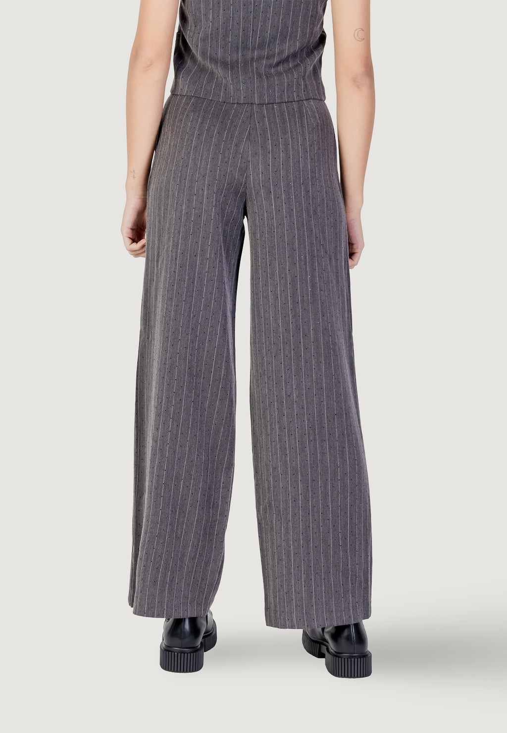 High waist trousers Only Onlsiga Life Hw Hb Rhine Wide Pant Tlr