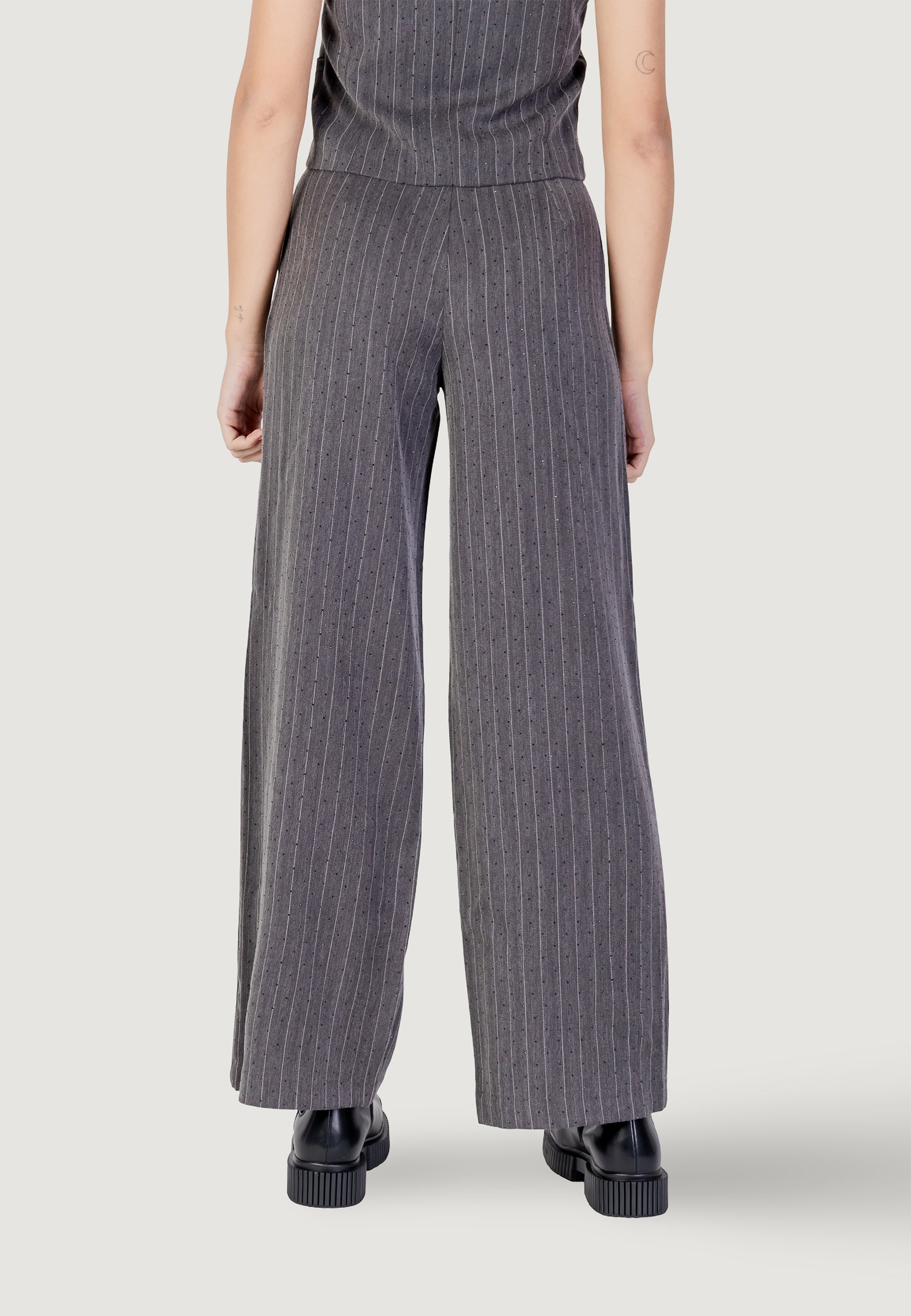 High waist trousers Only Onlsiga Life Hw Hb Rhine Wide Pant Tlr