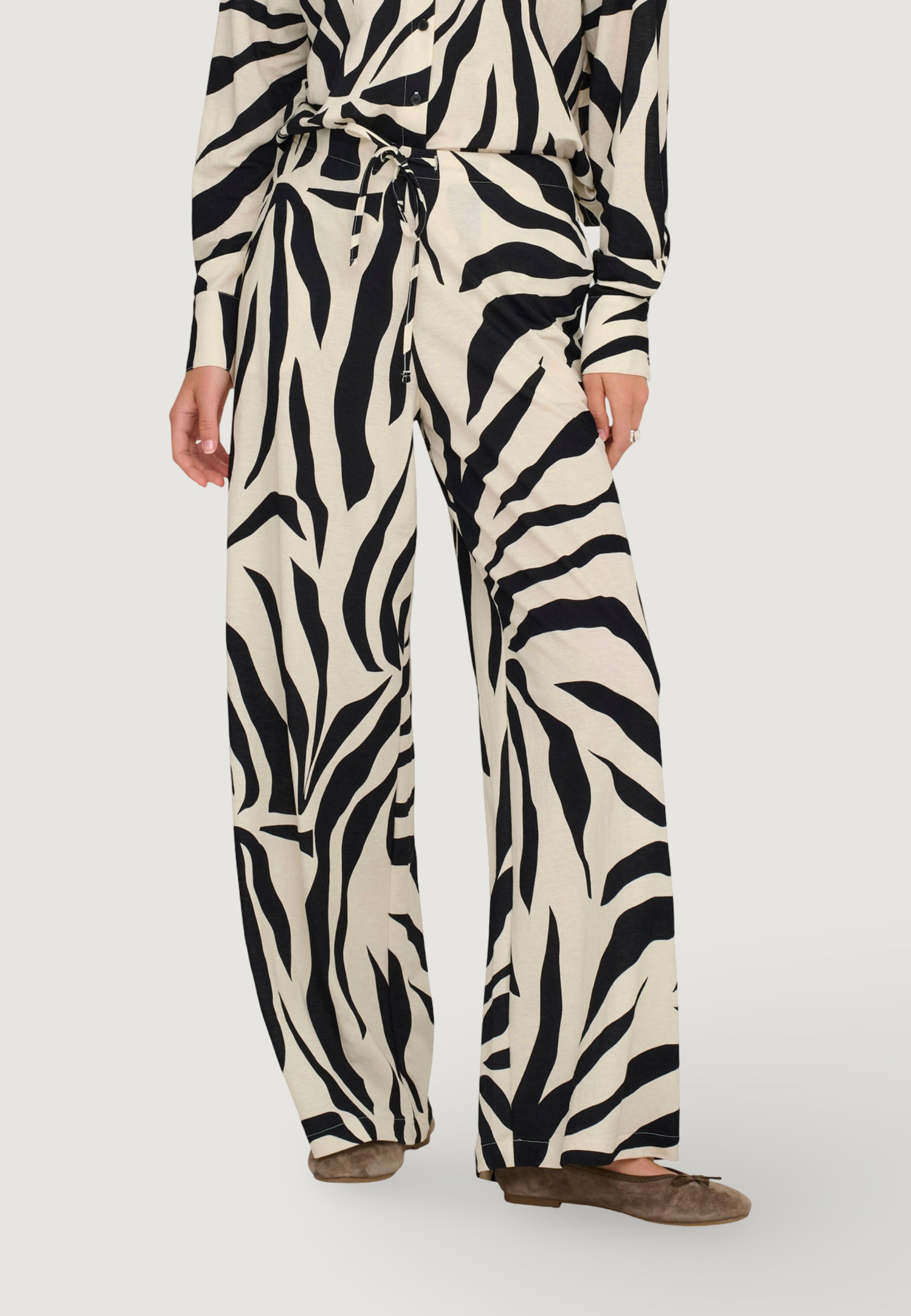 High waist trousers Only Onlsakura Loose Pull Up Wvn