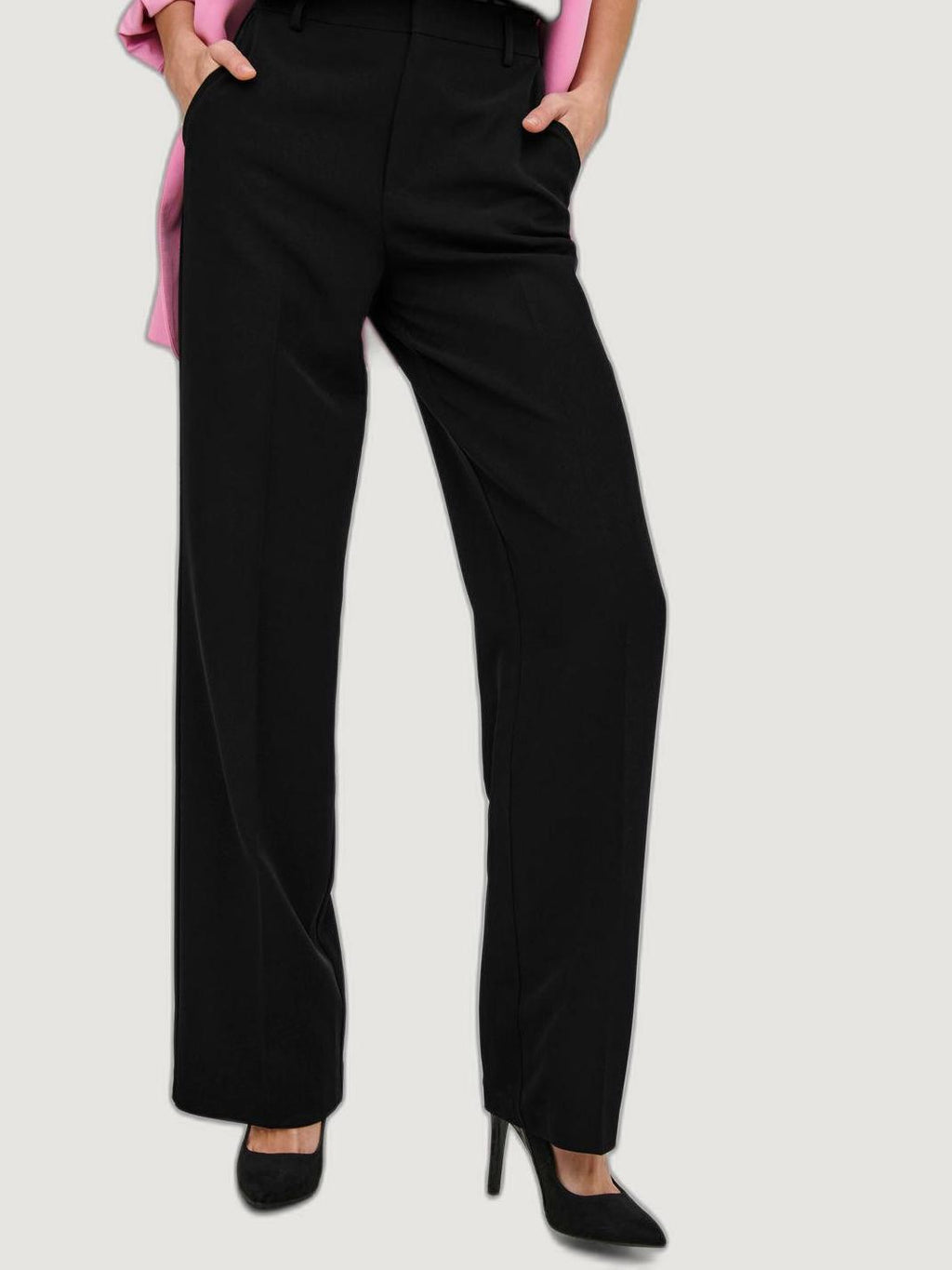 Pantaloni a palazzo Only ONLBERRY HW WIDE PANT TLR NOOS