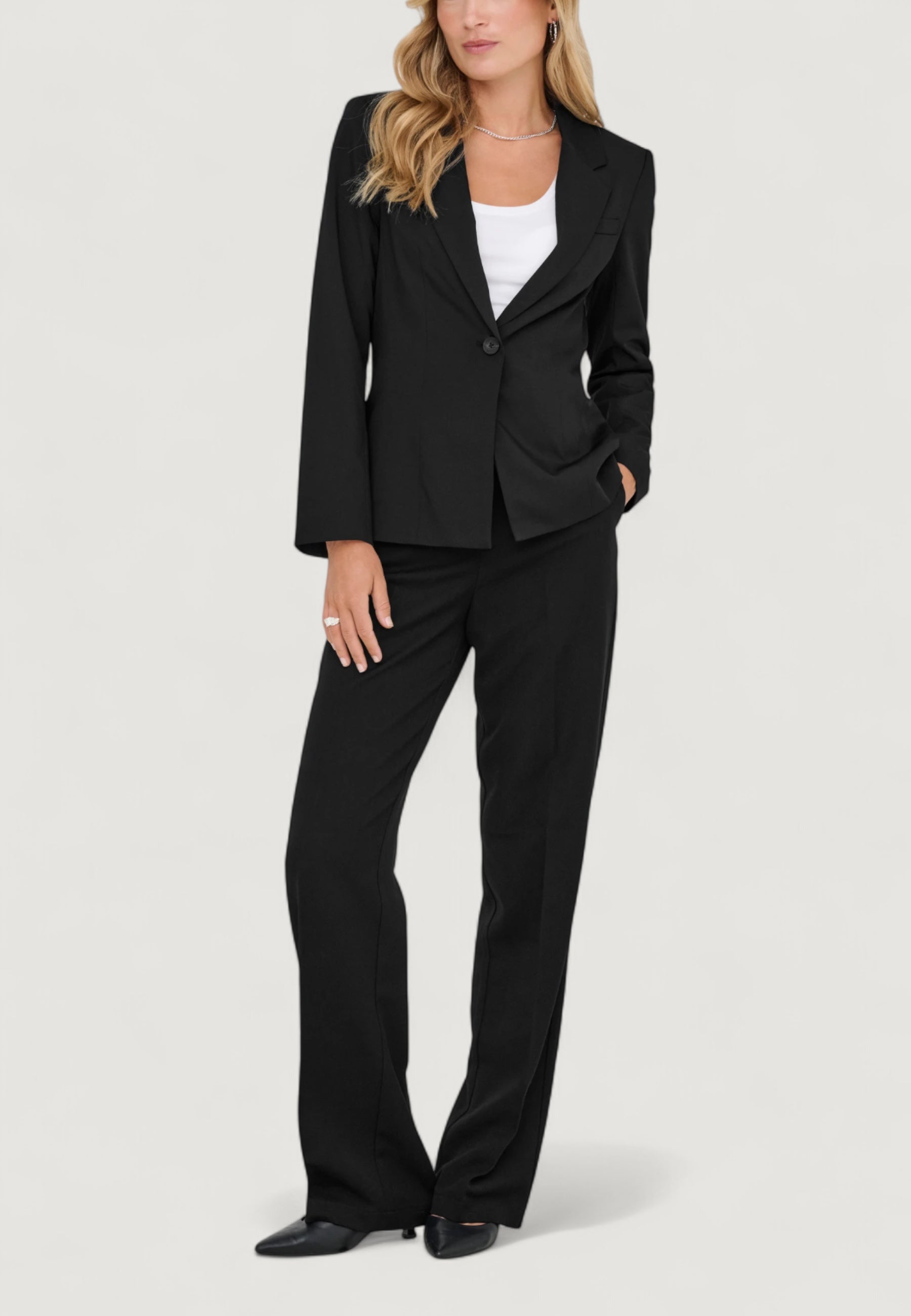 Pantaloni a palazzo Only ONLHATTIE-LANA HW W MEL PANT TLR