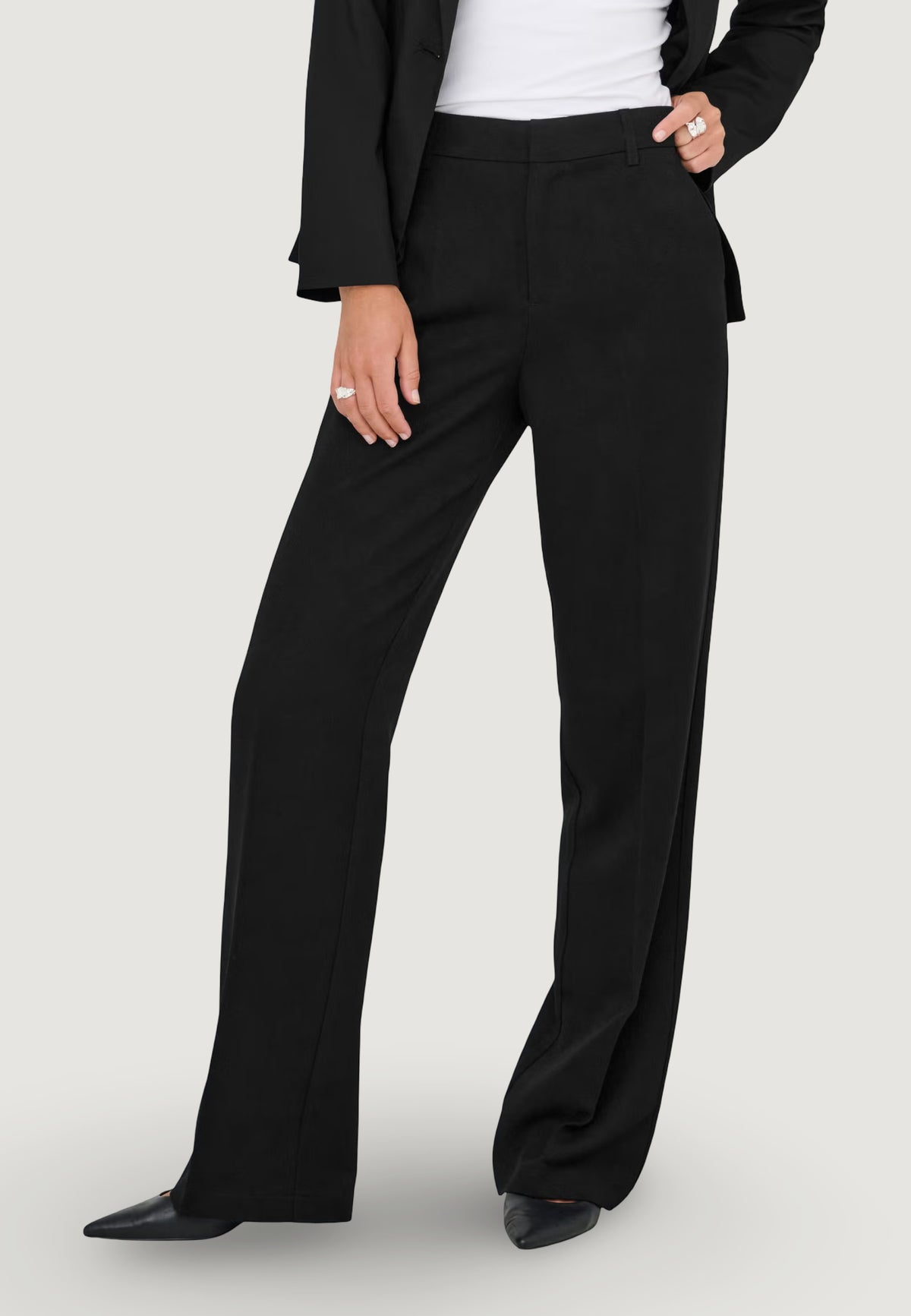 Pantaloni a palazzo Only ONLHATTIE-LANA HW W MEL PANT TLR