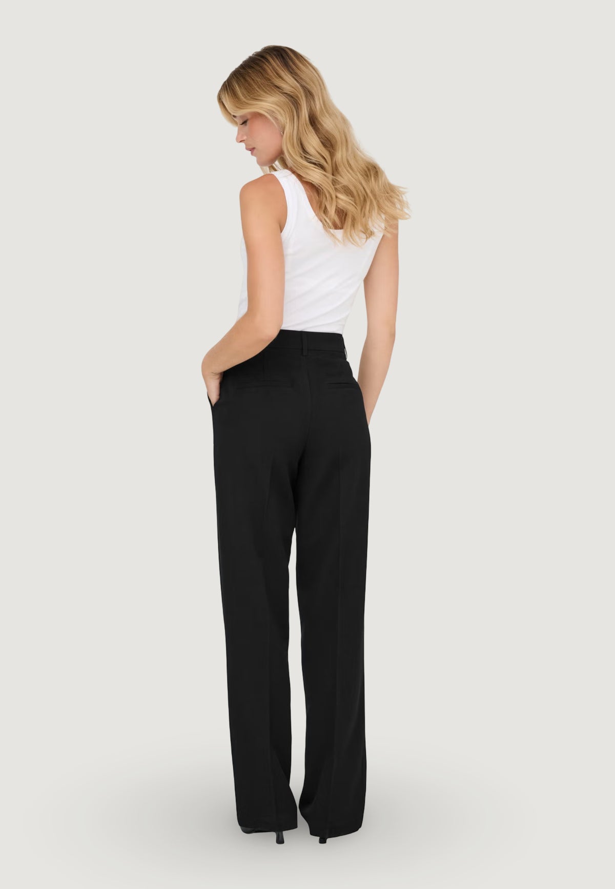 Pantaloni a palazzo Only ONLHATTIE-LANA HW W MEL PANT TLR